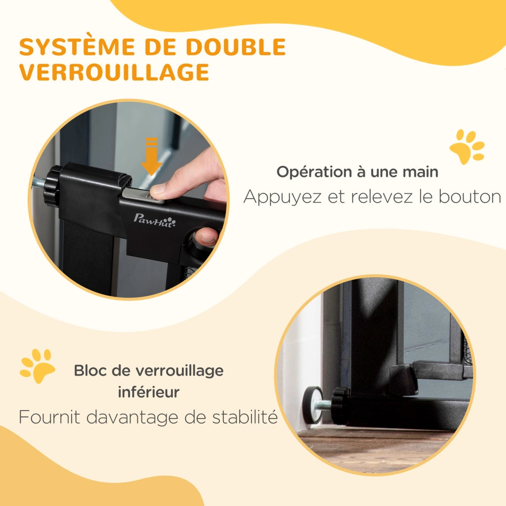 Barriera per Animali Domestici ¨C zephmum ¨C Nero 75-103 cm