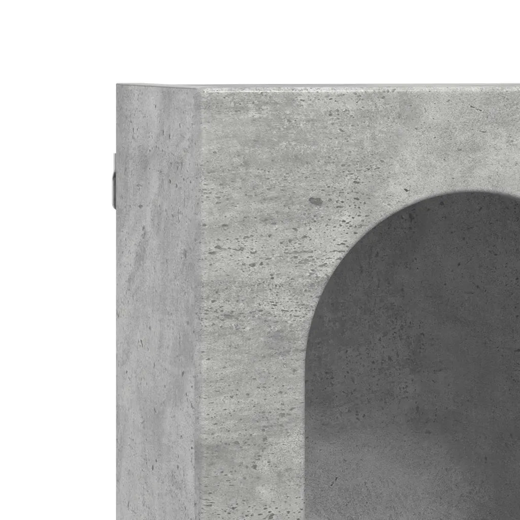 Armadio pensile con lo scaffale Grigio cemento 59 x 20 x 100 cm 891367