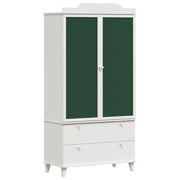 Armadio dal design moderno con lavagna per cameretta bambini 90 x 45 x 180 cm legno ingegnerizzato bianco 02_0058622