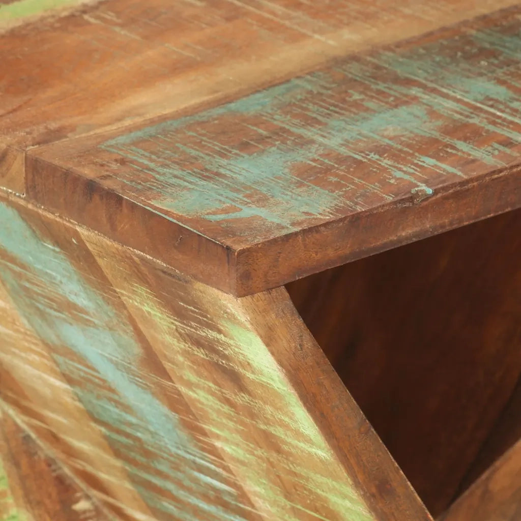 Tavolino 35x35x55 cm in Legno Massello di Recupero 337995
