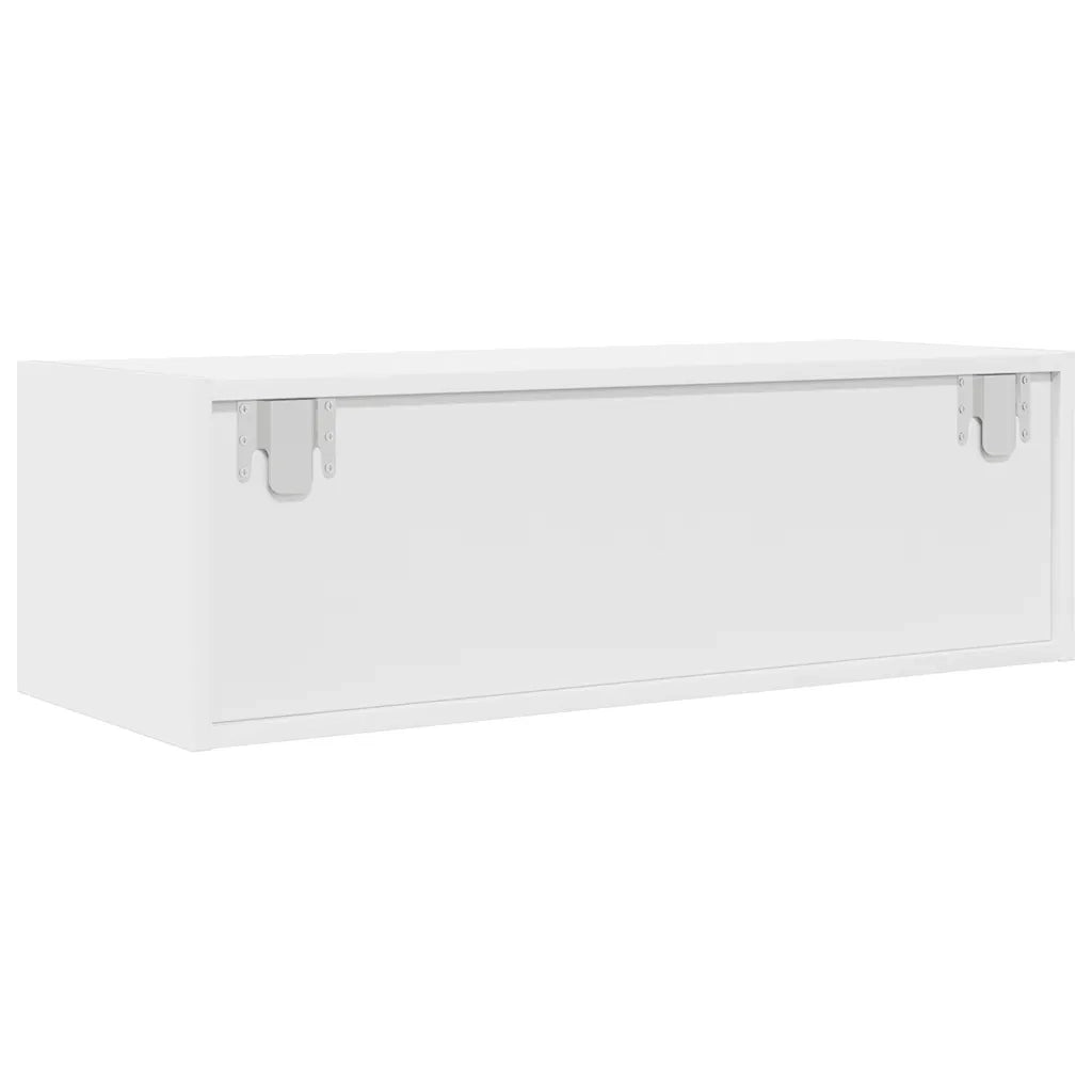 Mobile Porta TV Bianco 80x31x25,5 cm in Legno Multistrato