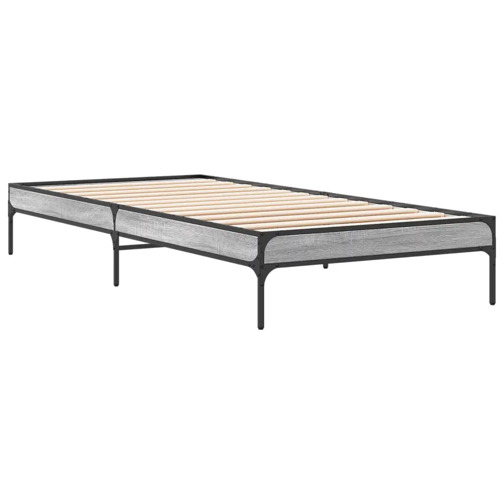 Struttura del letto Sonoma grigio 80 x 200 cm 8009131