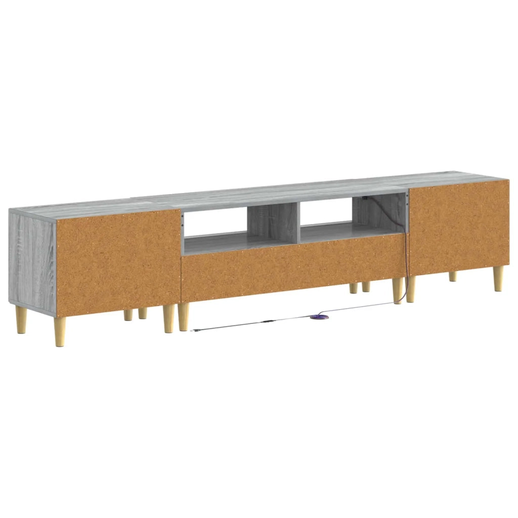 Mobile TV LED a 5 pezzi Sonoma grigio Legno ingegnerizzato 3416604