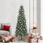 Albero di Natale artificiale con 300 LED Verde 210 cm 3395835
