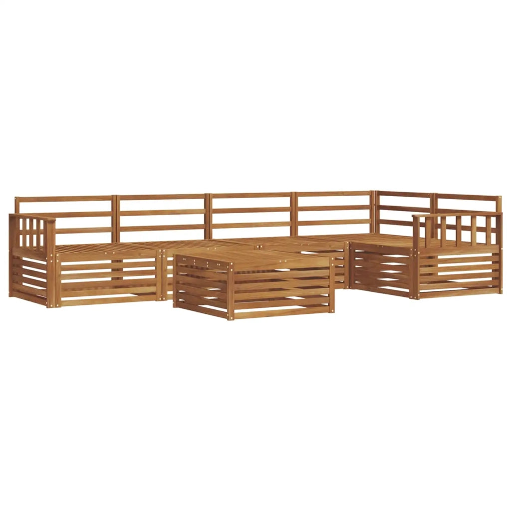 Set di divani da esterno 6 pcs Naturale