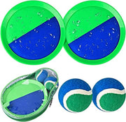Set di racchette e palline per bambini - Contiene 2 racchette, 2 palline e 1 borsa di stoccaggio - Giocattoli da spiaggia - Impermeabile - Giocattoli da giardino all'aperto - Giocattoli per bambini da 3 anni in su