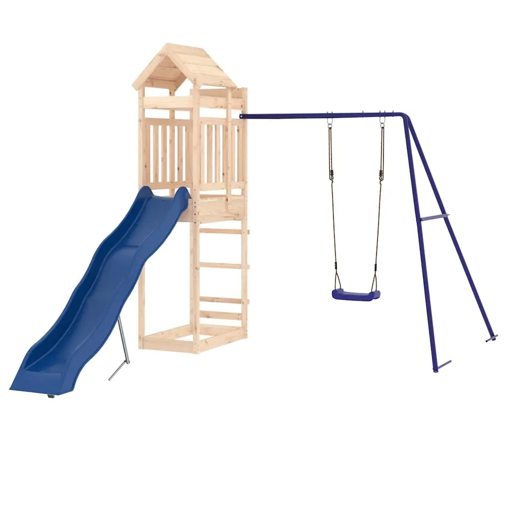 Set da Gioco da Esterno in Legno Massello di Pino 3156949