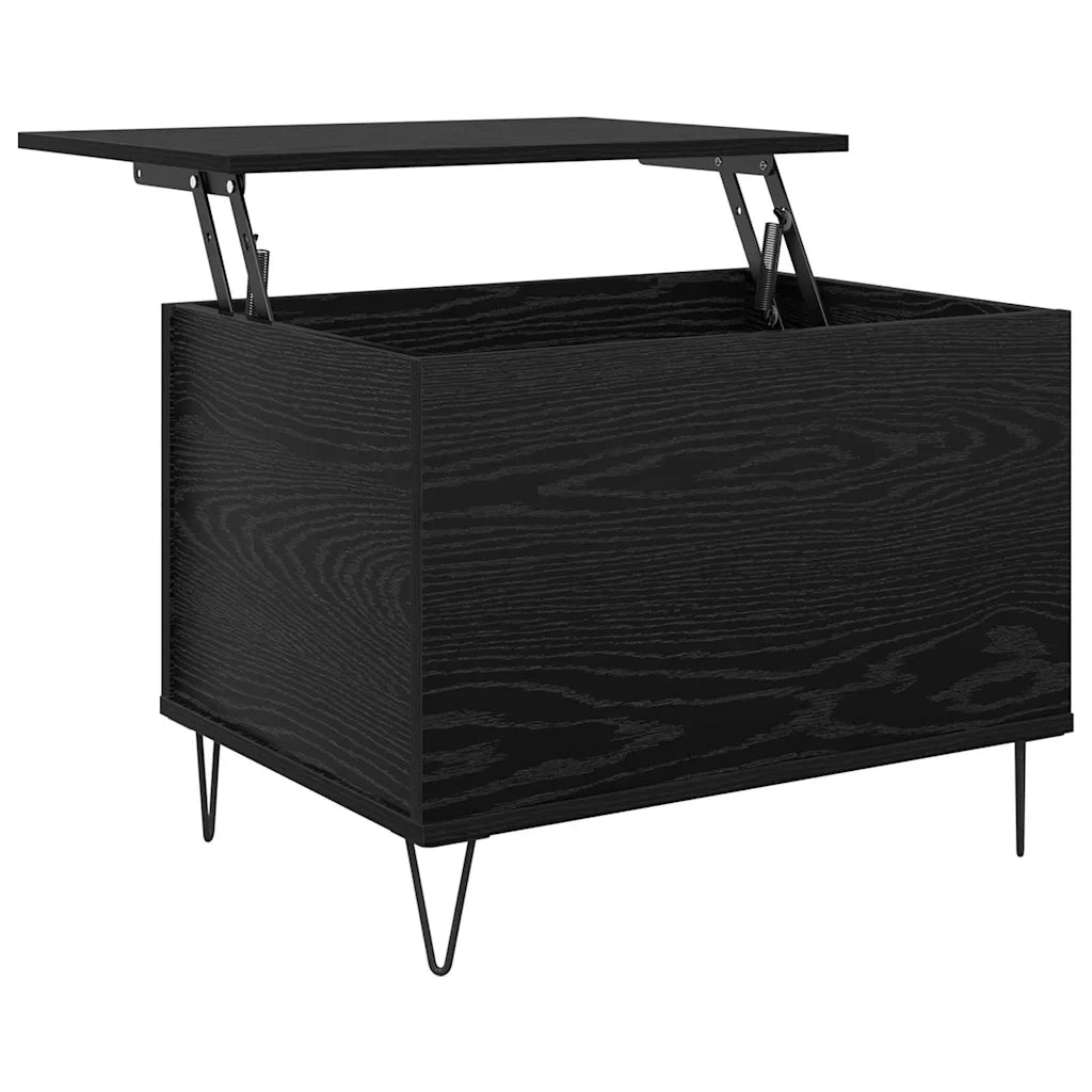 Tavolino da Salotto-Tavolino da soggiorno-Tavolo Rovere Nero 60 x 44,5 x 45 cm 857584