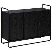 Credenza Rovere Nero 102 x 35 x 75 cm Legno ingegnerizzato 8007972
