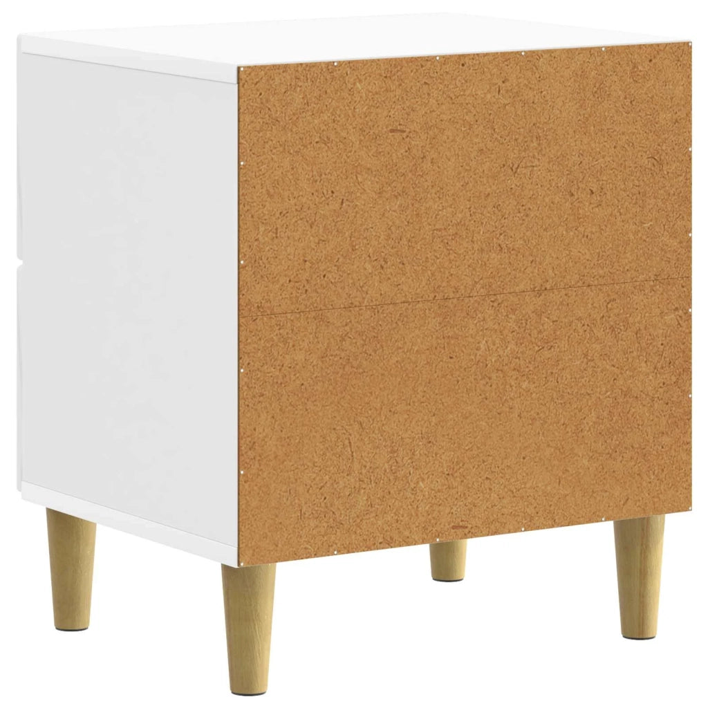 Armadio da Notte 2 pcs Bianco Lucido 43 x 34,5 x 48 cm 894534