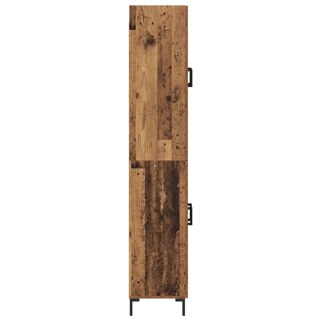 Credenza | Madia | Buffet da pranzo | Armadio da pranzo Legno vecchio 69,5 x 34 x 180 cm Legno multistrato