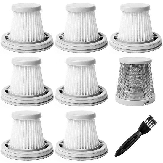 Filtro HEPA 7 pezzi - Filtro di ricambio - Filtro di pre-filtro in acciaio inossidabile - Setaccio di pulizia - Compatibile con Mate V8/V10 - Materiale ecocompatibile in plastica - Filtro per aspirapolvere