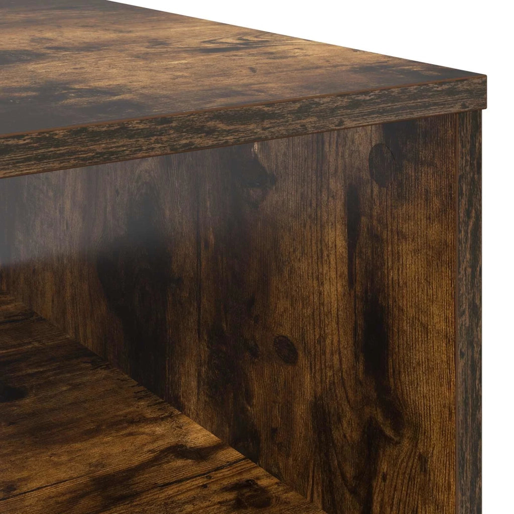 Tavolino da salotto | Tavolino da caff¨¨ | Tavolino da Soggiorno con cassetto Rovere fum¨¦ 95 x 55 x 31 cm