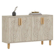 Madia Venerina, Credenza 2 Ripiani, 120x30x74h cm Beige Marmo