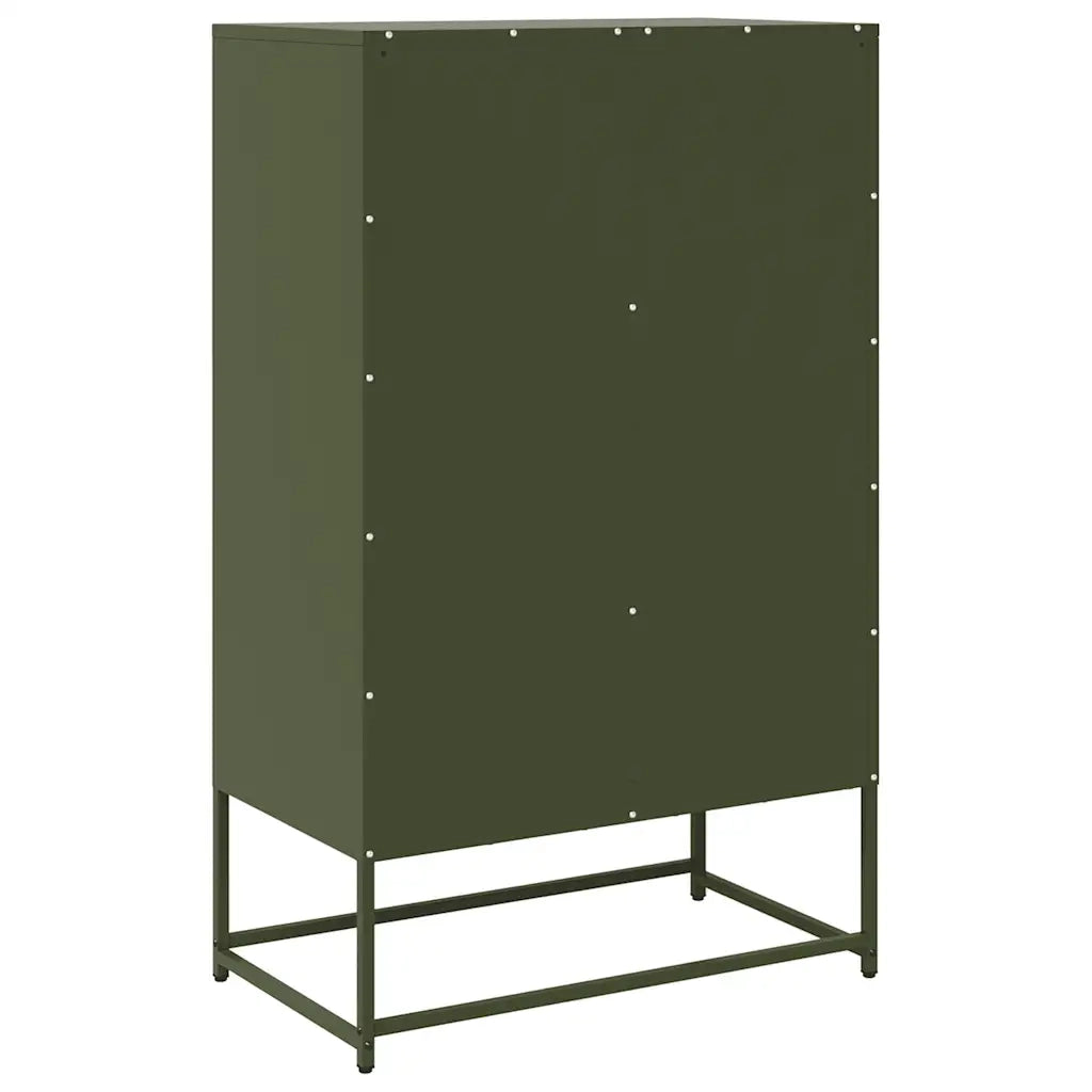 Credenza Verde Oliva 68x39x111,5 cm in Acciaio 853366