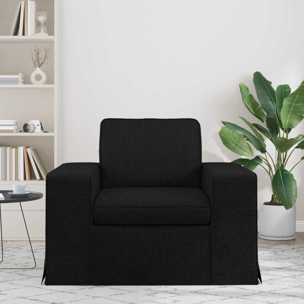 Divano | Divano da soggiorno | Sofa Nero 103 x 80 x 82 cm Tessuto