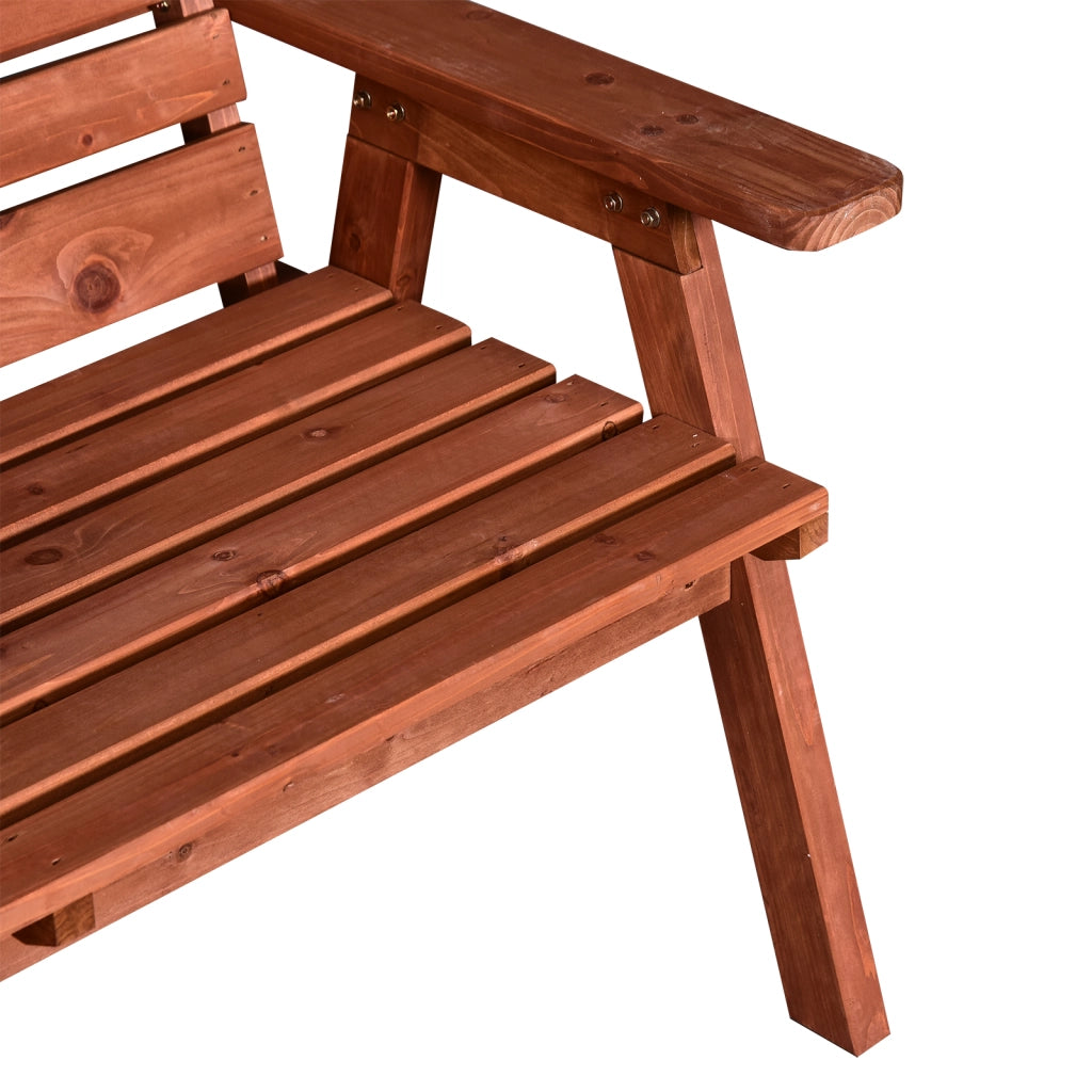 Panchetta da Giardino Legno Abete 2/3 Posti ¨C zephmum ¨C 160x68x92cm