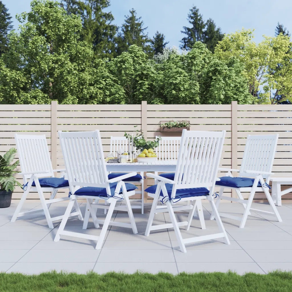 vidaXL Cuscini per Pallet 6 pz Blu 50x50x7 cm Tessuto Oxford