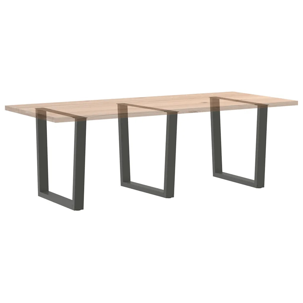 Gambe per tavolo da pranzo a forma di V 3 pz Antracite 90x(72-73,3) cm Acciaio