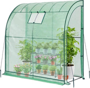 Cassa di appoggio - Cassetta per la maturazione - Protezione delle piante - Inclusa base per piante - 200x100x210 cm - Verde