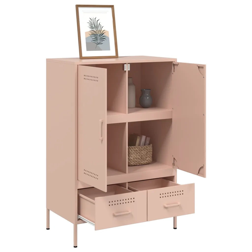 Credenza Rosa 68x39x101,5 cm in Acciaio 843109