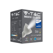 Spotlight LED Samsung Chip - GU10 6,5W Plastica ondulata 10 Â° D 6400K