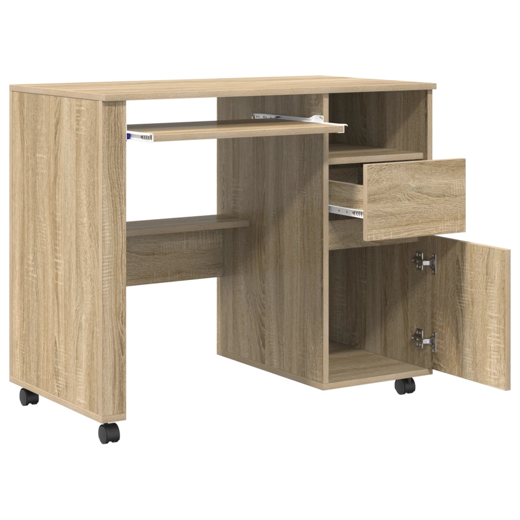Scrivania in Rovere Sonoma Rovere Sonoma Legno Ingegnerizzato Media