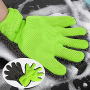 Kit di pulizia per auto - Asciugamano per auto - Microfibra - Kit di pulizia - Asciugamano - Asciugatura auto - Verde oliva - 16 x 28 cm - Accessori per moto