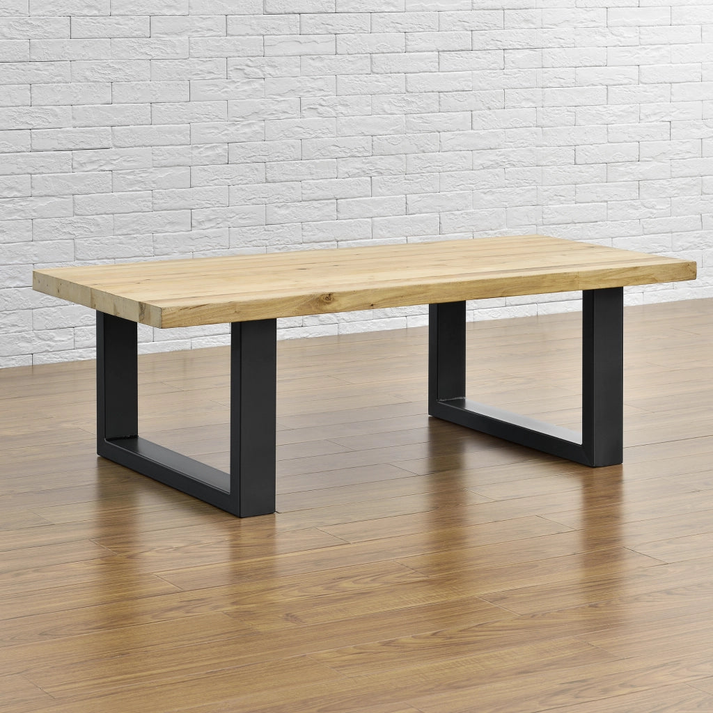 Set di 2 Gambe Rettangolari 'Makers' in Acciaio per Mobili Fai da Te (LxA) 64 x 40 cm - Nero [en.casa]