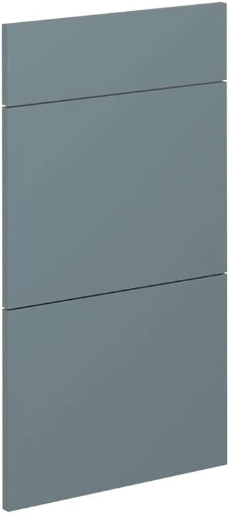 Frontale cucina R-Line, Grigio-blu, 39.6 x 70.4 cm frontale del mobile per mobile base con cassetti, adatto per armadi da cucina R-Line per un montaggio semplice