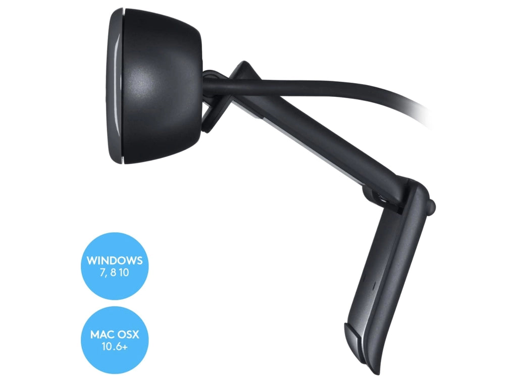 Webcam Logitech C270 HD 720p/30fps Videochiamate Conferenze Dad Widescreen Correzione Automatica ‎Luminosità Microfono Riduzione del Rumore