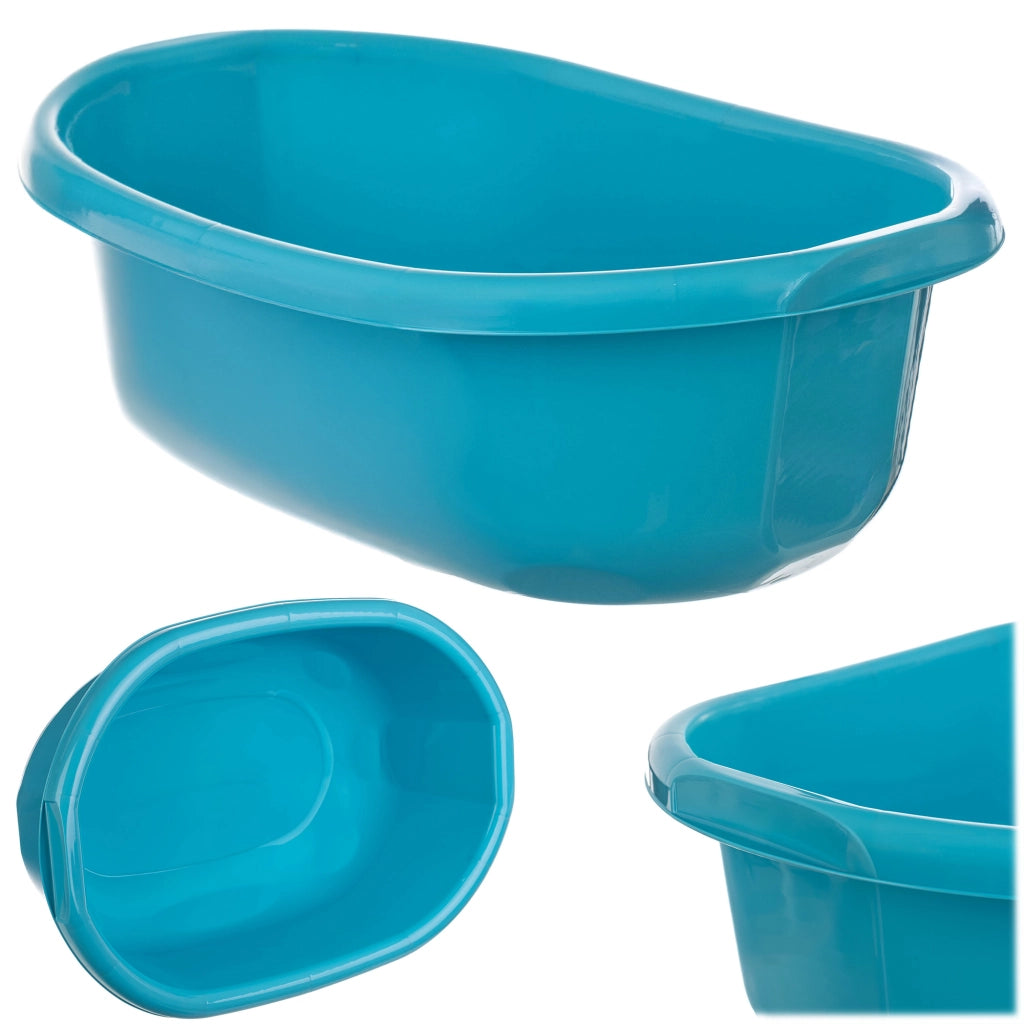 Bacinella in plastica KADAX da 20 litri, ovale, con maniglie
