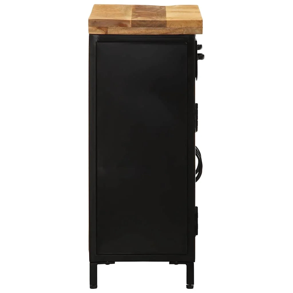 Credenza buffet cassettiera mobile contenitore organizer cucina soggiorno soggiorno 55 x 30 x 71 cm legno massello di mango marrone 02_0029586