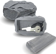 Oggetto di Sicurezza per Esterno Grande Dimensione - Piatto Imitazione Pietra - Porta Chiavi - Discreto - Sicuro - Per Bicchieri - Nascondiglio Chiavi