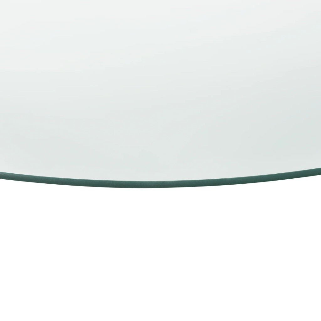 Piano tavolo in vetro ESG diametro 90 cm ovale trasparente 03_0008122