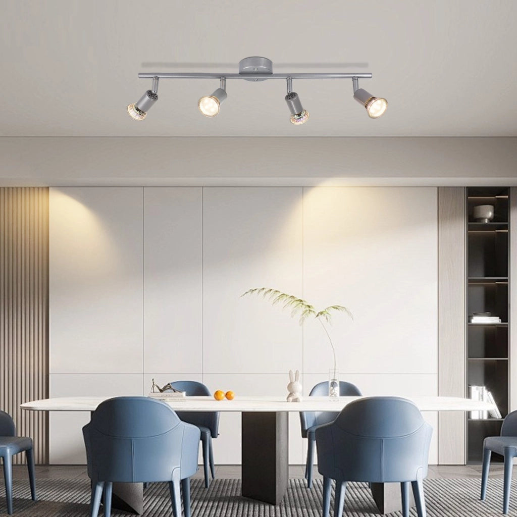 ZMH Faretto da soffitto 4 fiamme GU10 moderni per corridoio con lampadine incluse