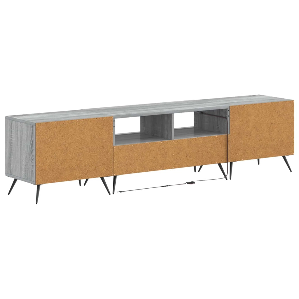 Mobile TV LED a 5 pezzi Sonoma grigio Legno ingegnerizzato 3416929