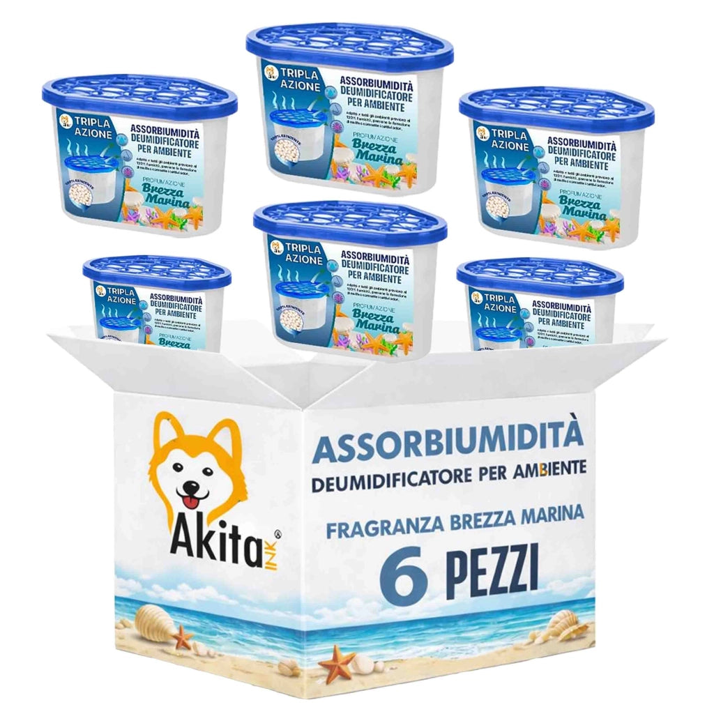 Akitaink 6 Assorbiumidita Brezza Marina 500 ml