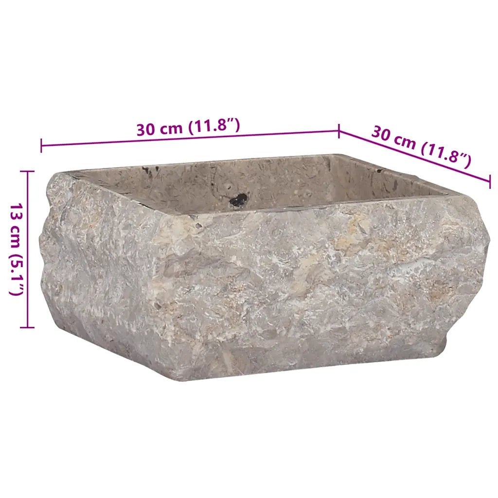 Lavandino Grigio 30x30x13 cm in Marmo CFW8242670