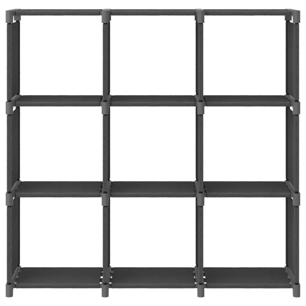 Mobile per 9 Scatole a Cubo Grigio 103x30x107,5 cm in Tessuto 322612