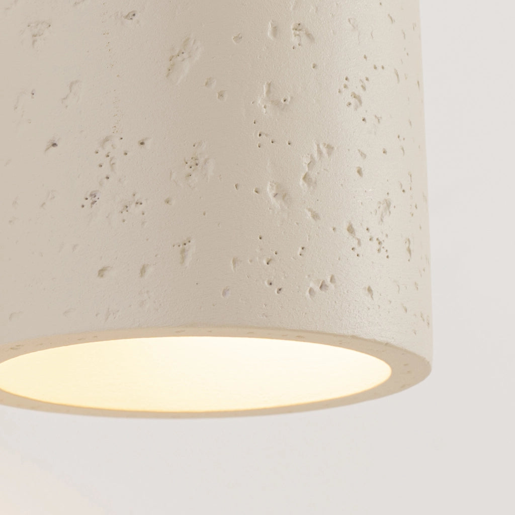 Applique industriale beige cemento cilindro su/giù G9 Pure Lume