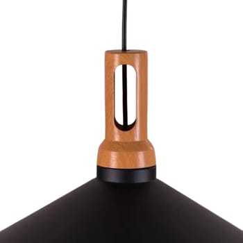 Lampadario Portalampada a Sospensione Attacco E27 Design Nordico IP20 Da Interni nero