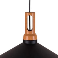 Lampadario Portalampada a Sospensione Attacco E27 Design Nordico IP20 Da Interni nero