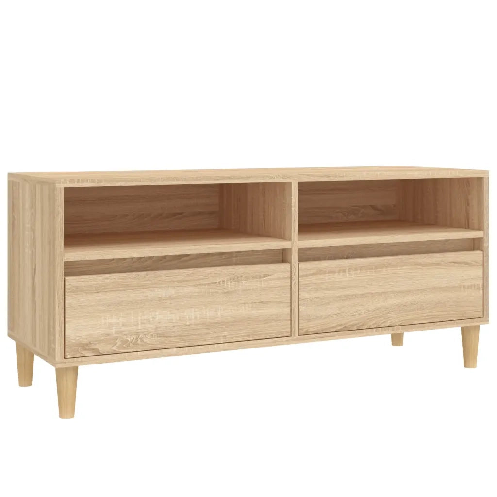 Mobile TV-Credenza per TV Rovere Sonoma 100x34,5x44,5 cm in Legno Multistrato