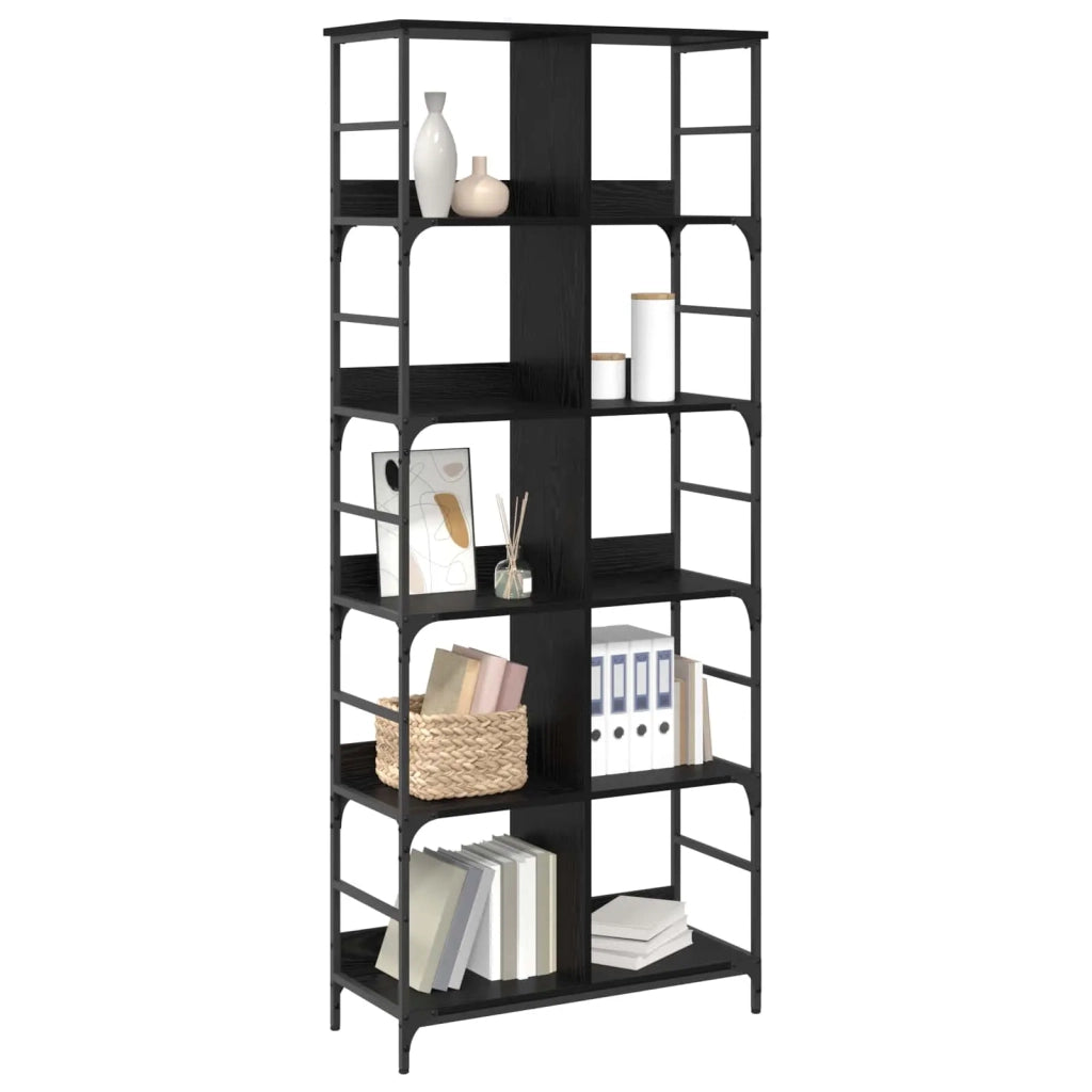Libreria Rovere nero 78,5 x 33 x 188,5 cm metallo PB 8010897
