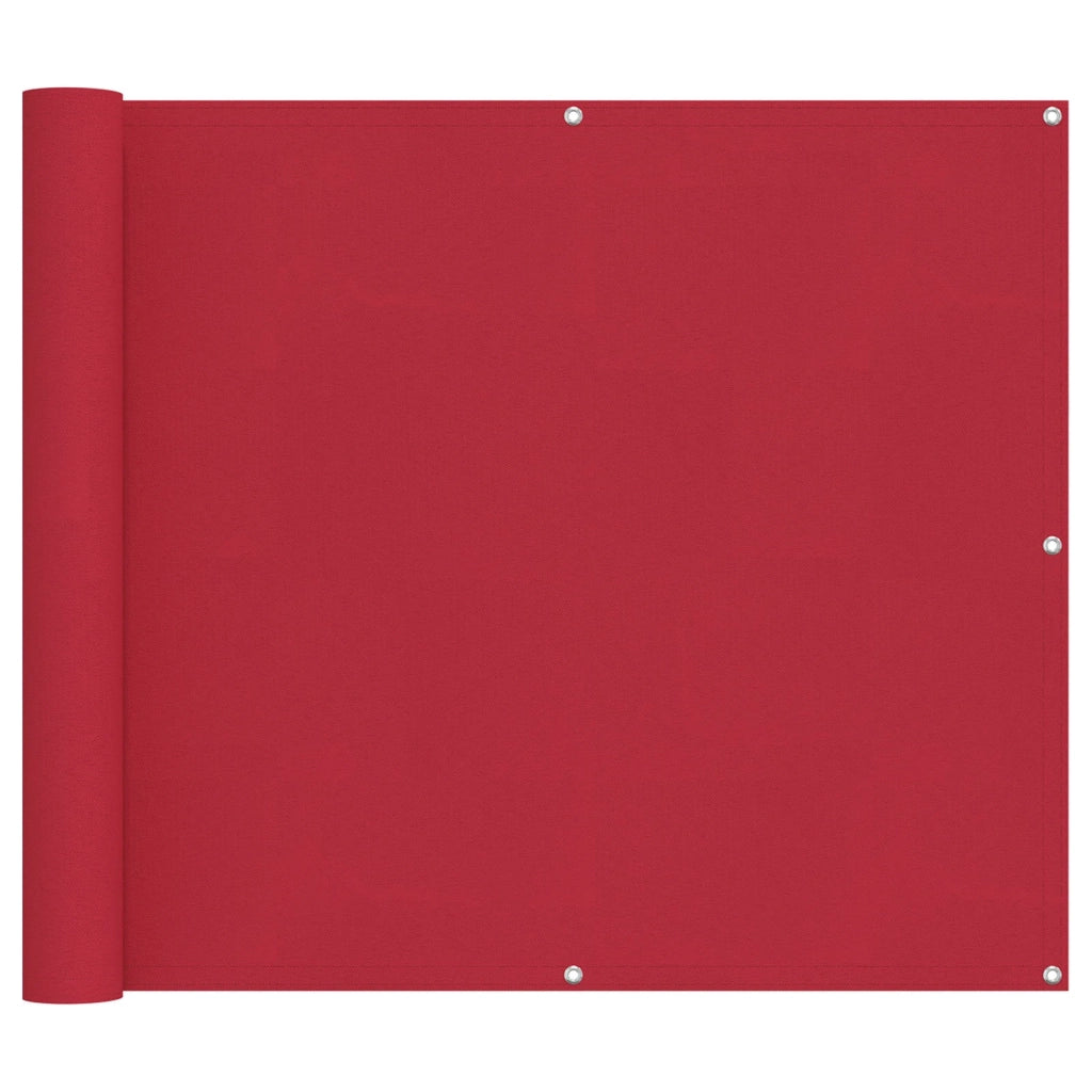 Schermo da balcone | Paravento da Balcone Rosso 100 x 700 cm Tessuto Oxford