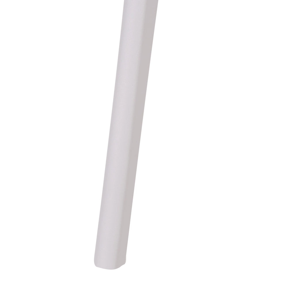 Set di 4 sedie da giardino tortora in polipropilene leggero e resistente agli agenti atmosferici in plastica per interni e per esterni