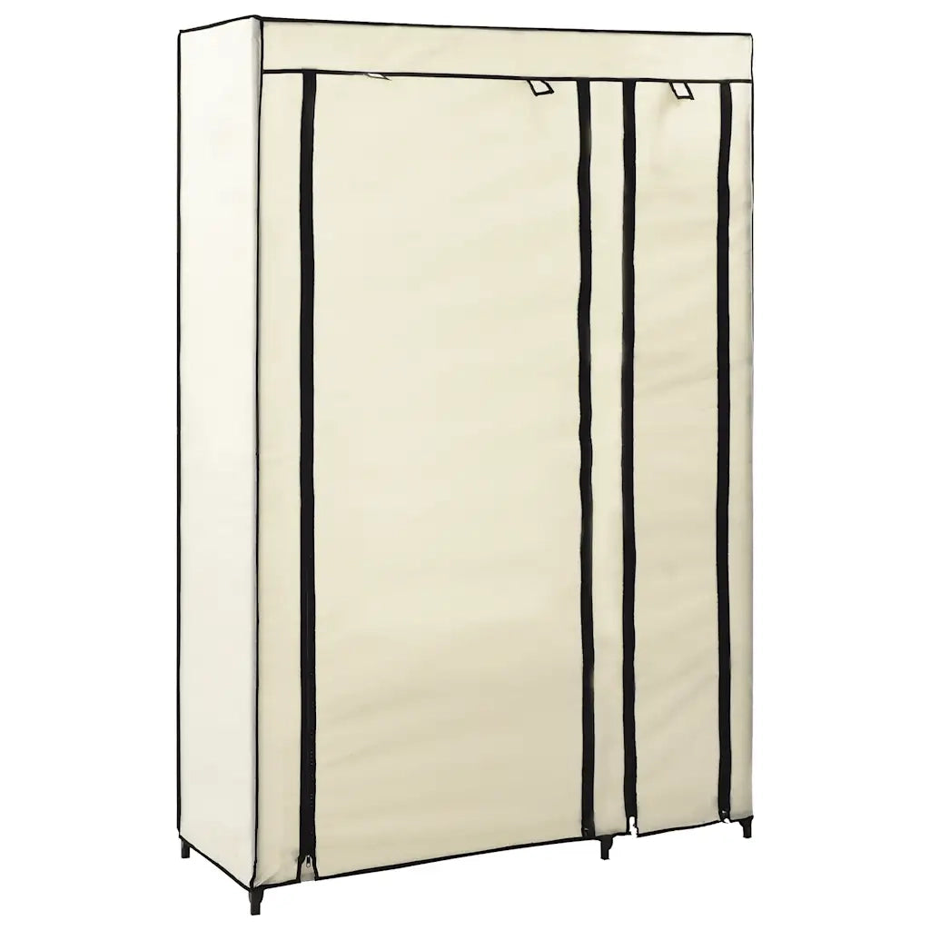 Armadi Pieghevoli 2 pz Crema 110x45x175 cm in Tessuto 282424