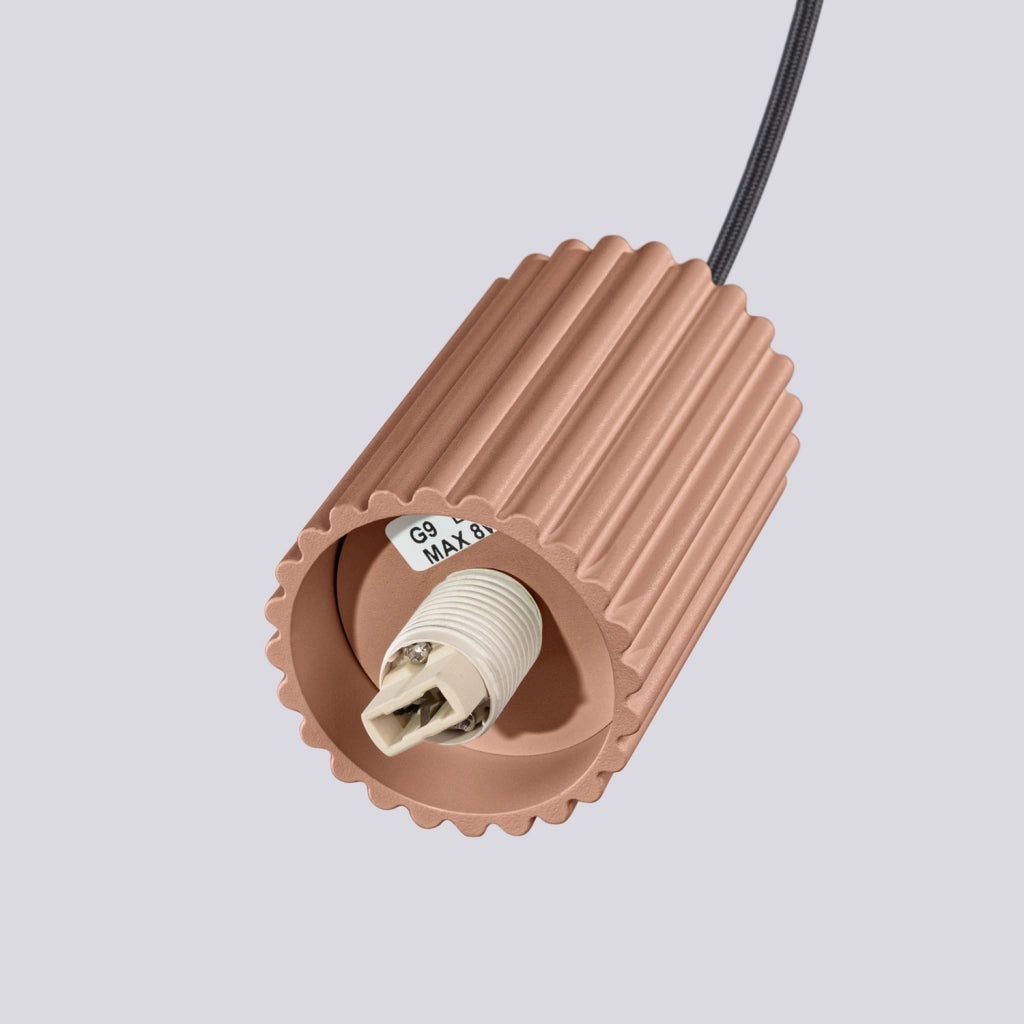 Lampada a sospensione SFERA vetro bianco mocca G9 Pure Lume