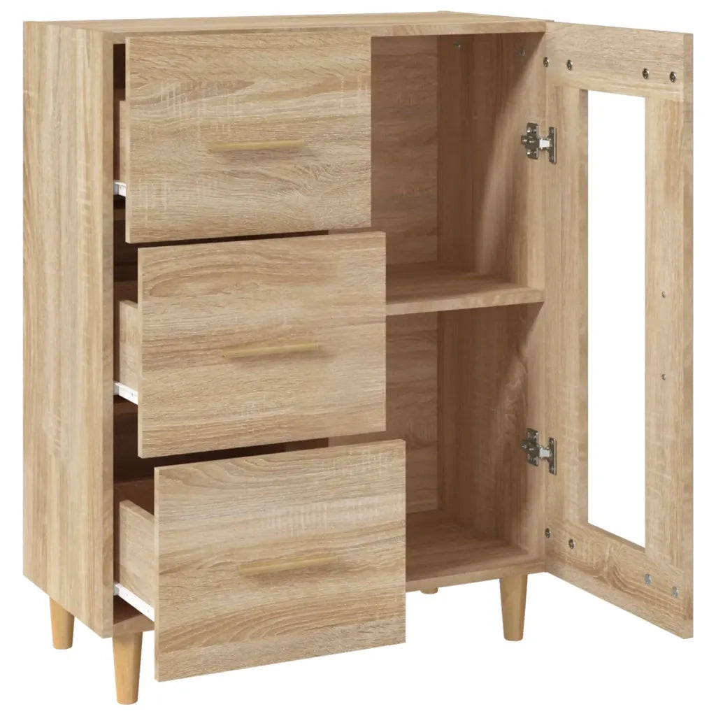 Credenza Rovere Sonoma 69,5x34x90 cm in Legno Multistrato 812207